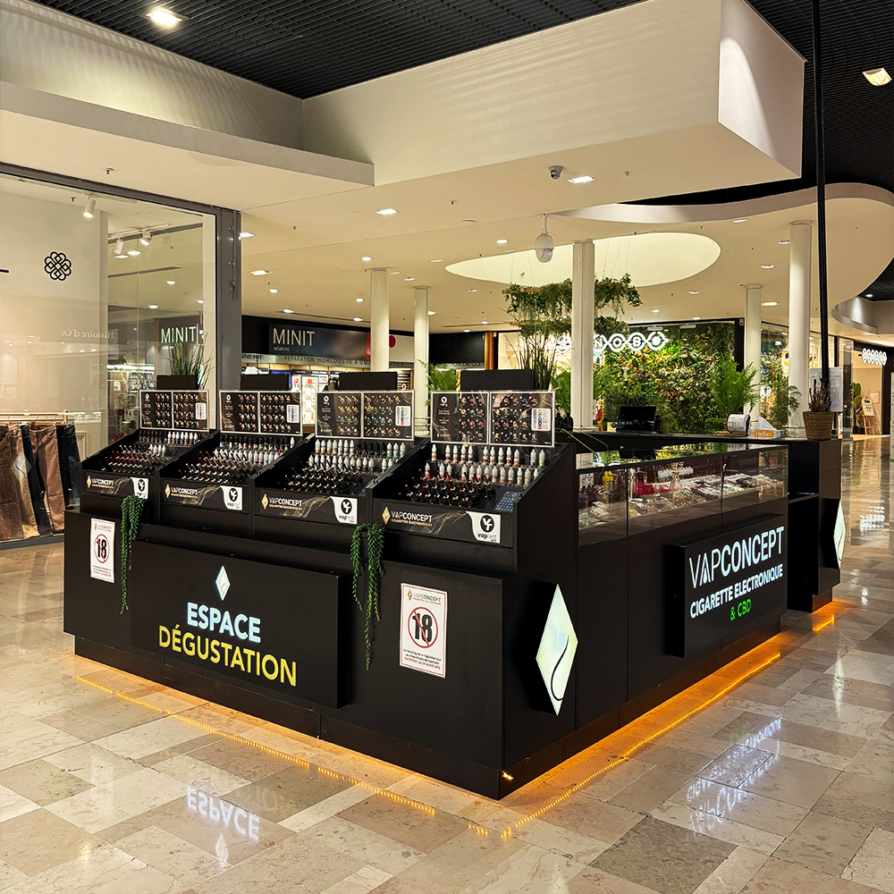 Intérieur de la boutique Vap Concept à Avignon