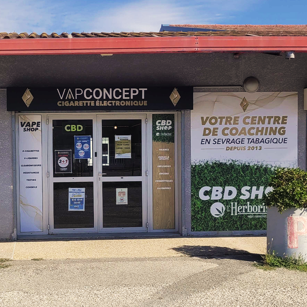 Intérieur de la boutique Vap Concept à Avignon