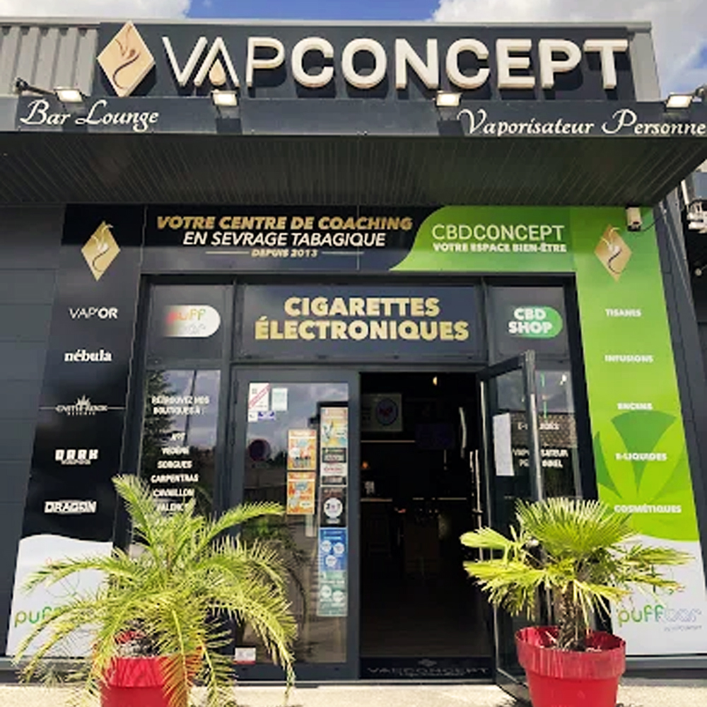 Intérieur de la boutique Vap Concept à Carpentras
