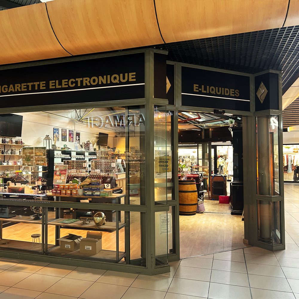 Intérieur de la boutique Vap Concept à Chambéry